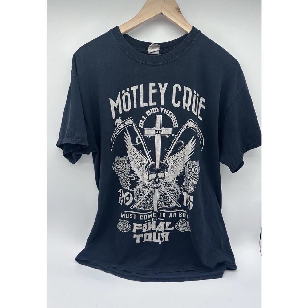 2015 Motley Crue Final Tour Shirt Black Large